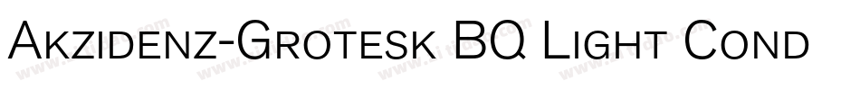 Akzidenz-Grotesk BQ Light Conde字体转换
